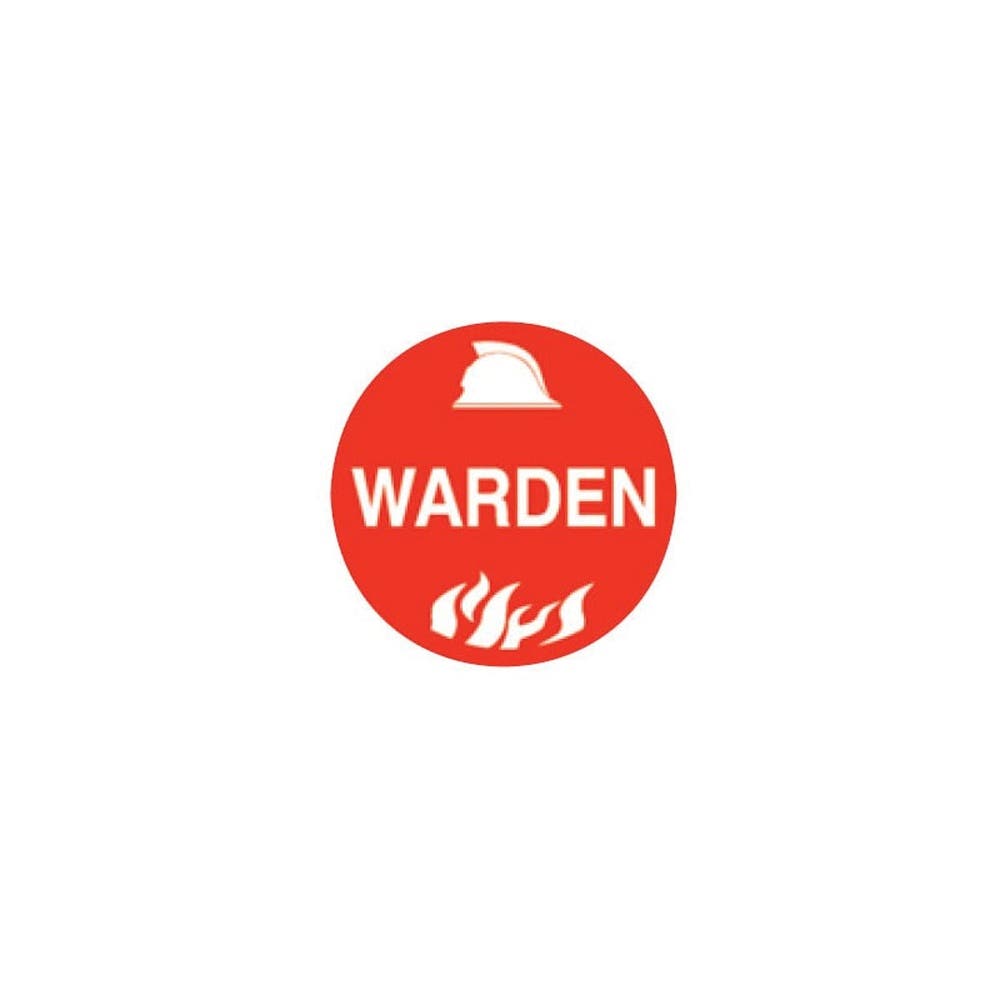 Sticker WARDEN For Hard Hat 56mm 90031043 845736