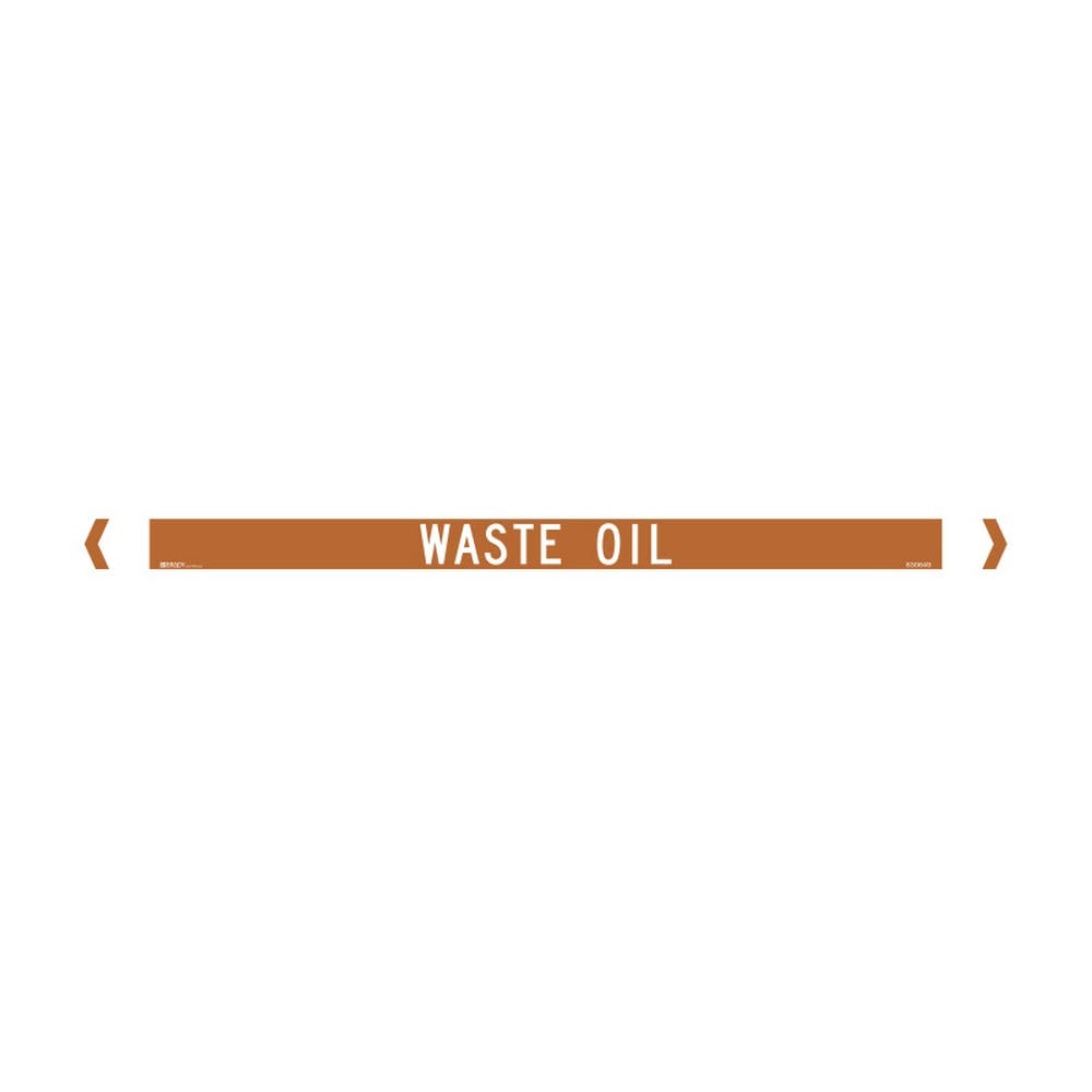 Marker Pipe WASTE OIL 40-70mm OD 475 x 31mmPk 10 90031182 830649
