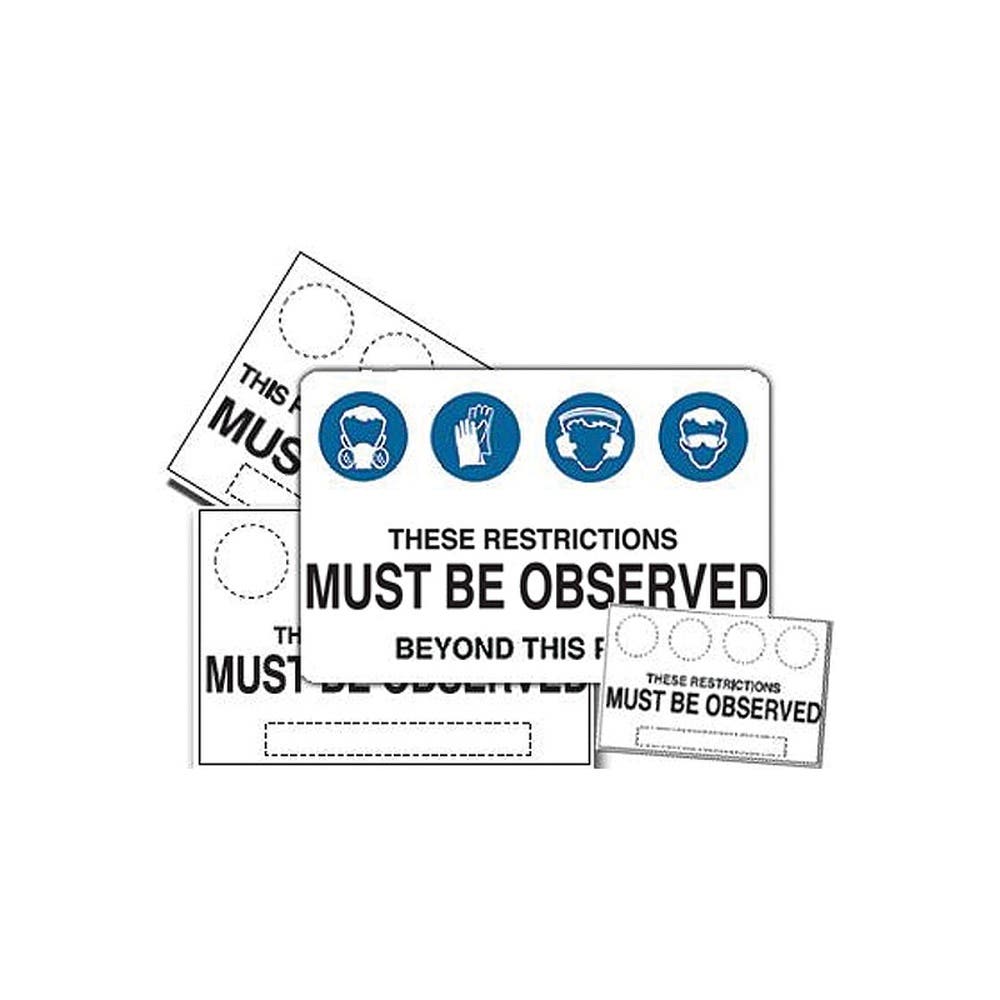 Sign MUST BE WORN BEYOND THIS POINT 3-in-1 900 x 600mm 90031313 832109