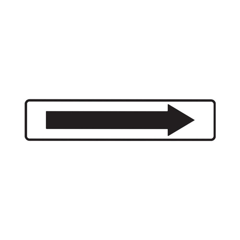 Sign Arrow Self Adheshive 200 x 45mm Black On White 90031511 841200