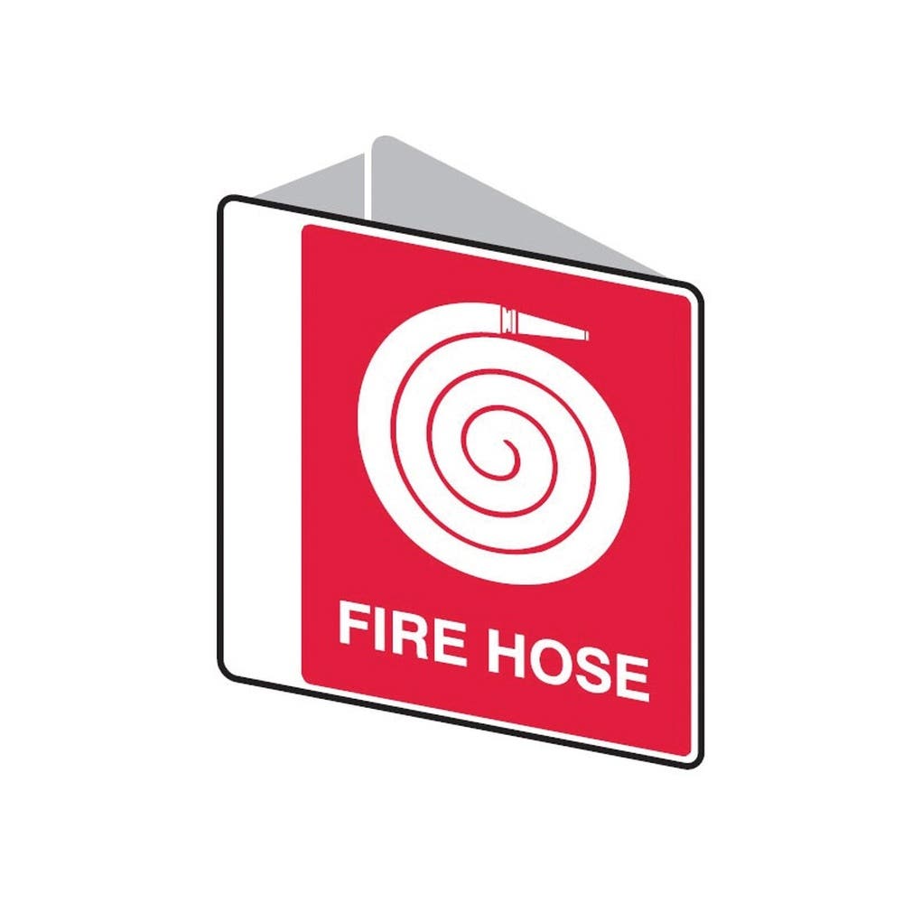 Sign FIRE HOSE REEL + Hose Pictogram 225 X 225mm Double Sided 90031727 834623