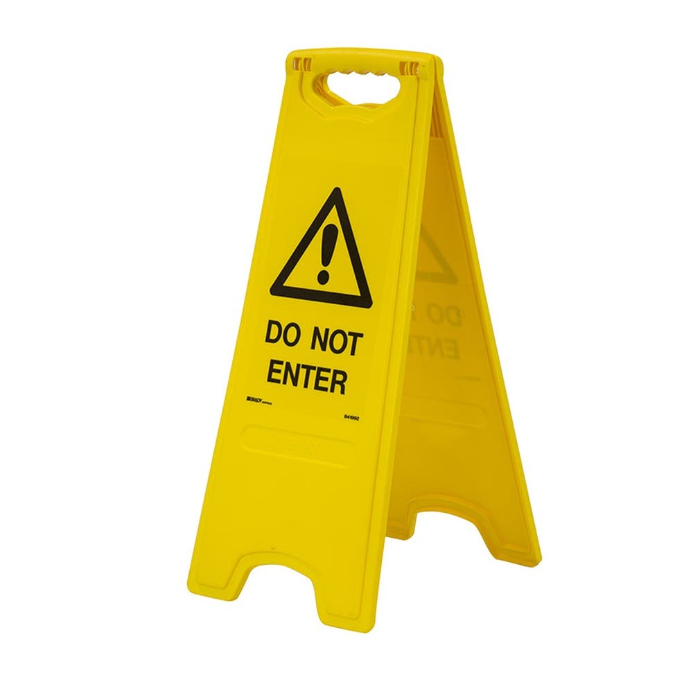 Sign DO NOT ENTER Stand 670mm Yellow 90038366 841992