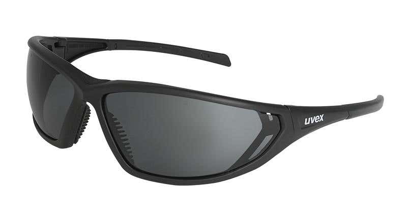 Glasses Grey Polarised Lens Black Frame Anti Scratch Warrior 90080564 9101-063