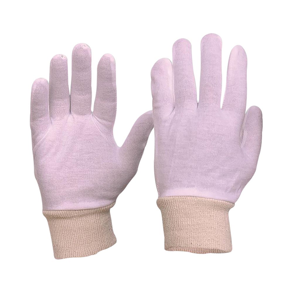 Gloves Liner Interlock Cotton Knitted Wrist Mens ProChoice 90110157 342CLKW