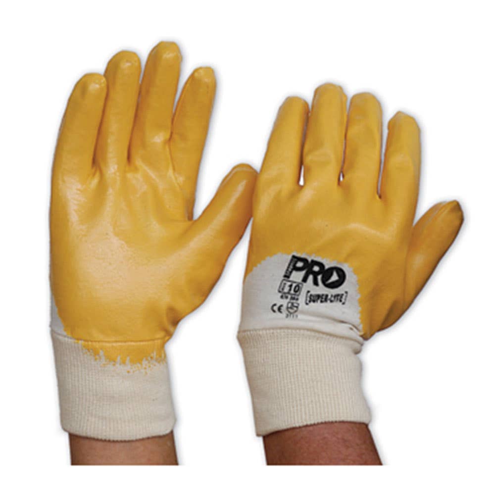 Gloves Nitrile 3/4 Dip Hi-Vis Orange SuperLite ProChoice_NBR
