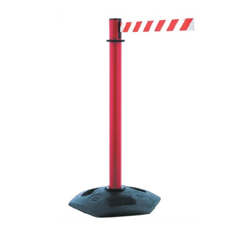 Barrier Post Red Reflective Post Red/White Webbing 4m 90160854 850385
