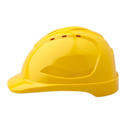 Prochoice V9 Hard Hat Vented Ratchet Harness Yellow 9021429 HHV9R-Y
