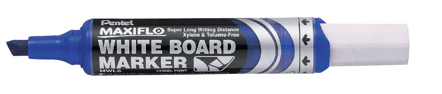 Pentel Marker Whiteboard Maxiflo Chisel Point Medium Blue_9023627_11075