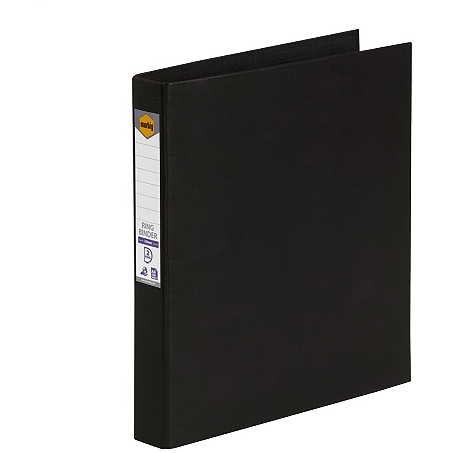 Marbig Binder PE A4 2D Ring 25mm Black_9023669_5022102