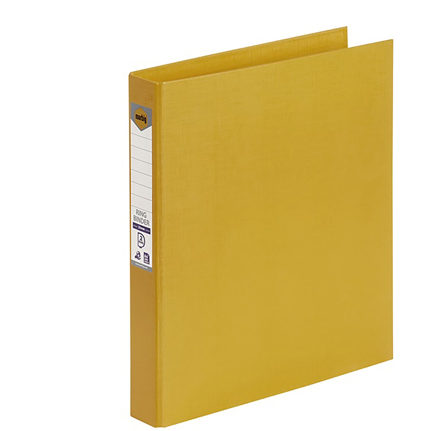 Marbig Binder Pe A4 2D Ring 25mm Lemon_9023861_5022105