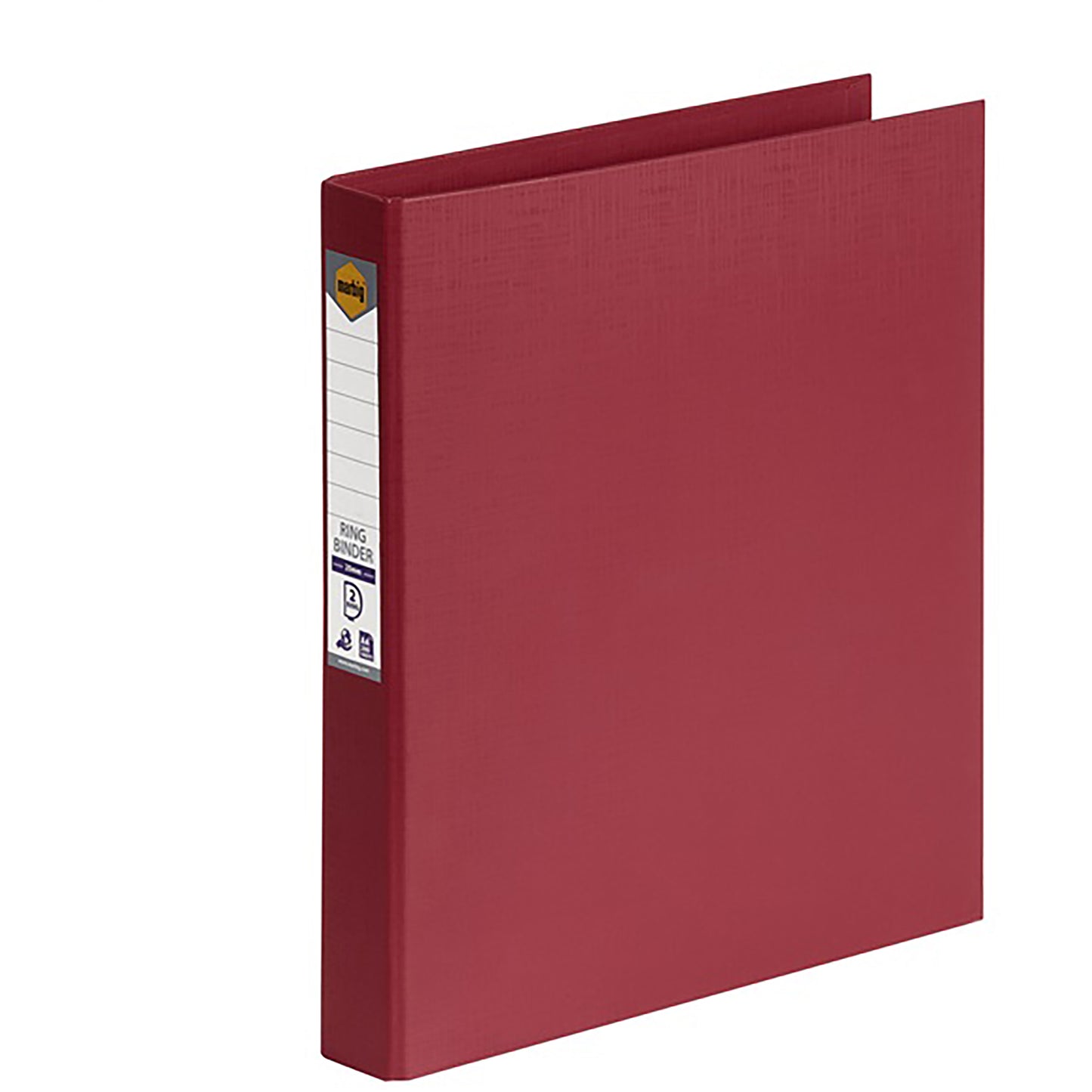Marbig Binder PE A4 2D Ring 25mm Deep Red_9023864_5022116