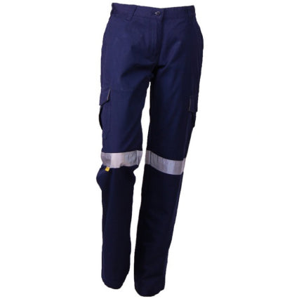 Pants Womens Cargo Cotton Canvas Taped Dtw1150T Navy 22_9028260_DTW1150T-NAV-22