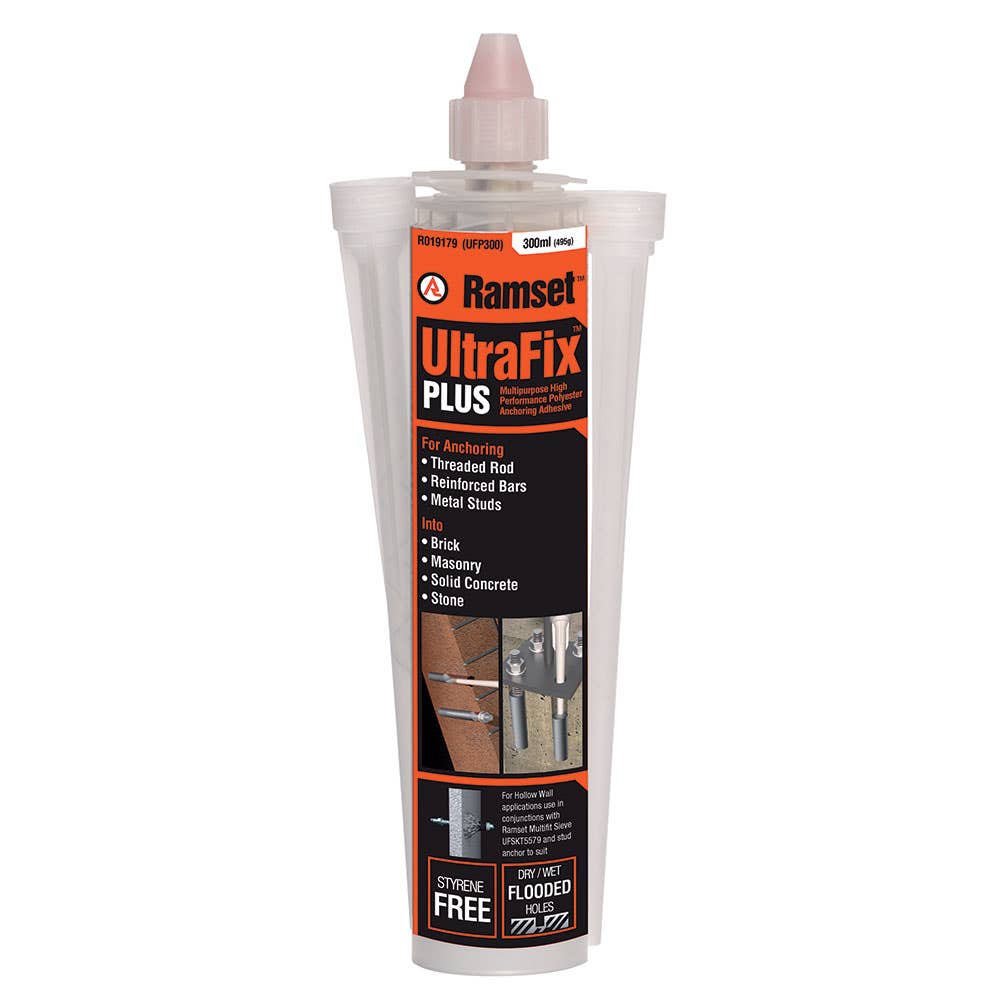 Resin Chemset 300ml Ultrafix Plus Ramset Pk 10 90360187 UFP300P