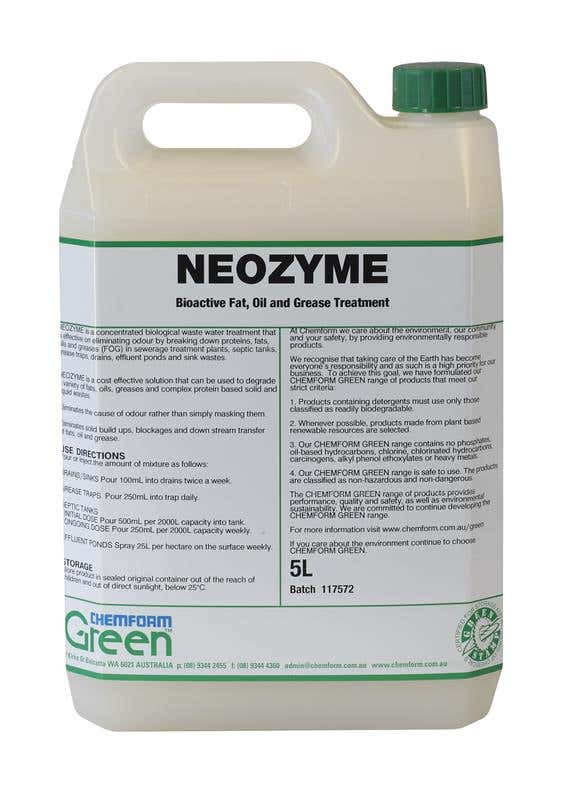 Treatment Neozyme Bioactive Fat + Oil + Grease 5L 90400254 NEOZYME2X5L.CTN