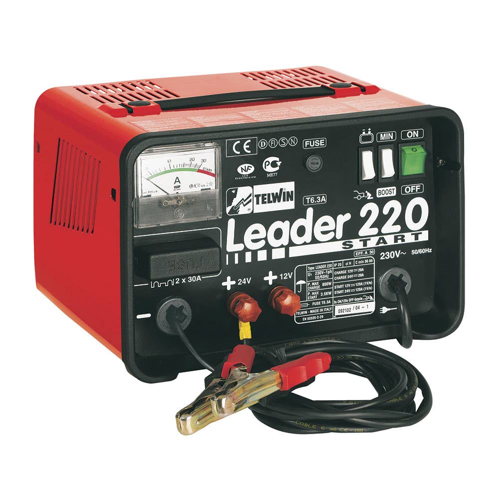Leader 220 Charger/Starter Battery 240V 30A 12/24V_90524002_509530_NLA