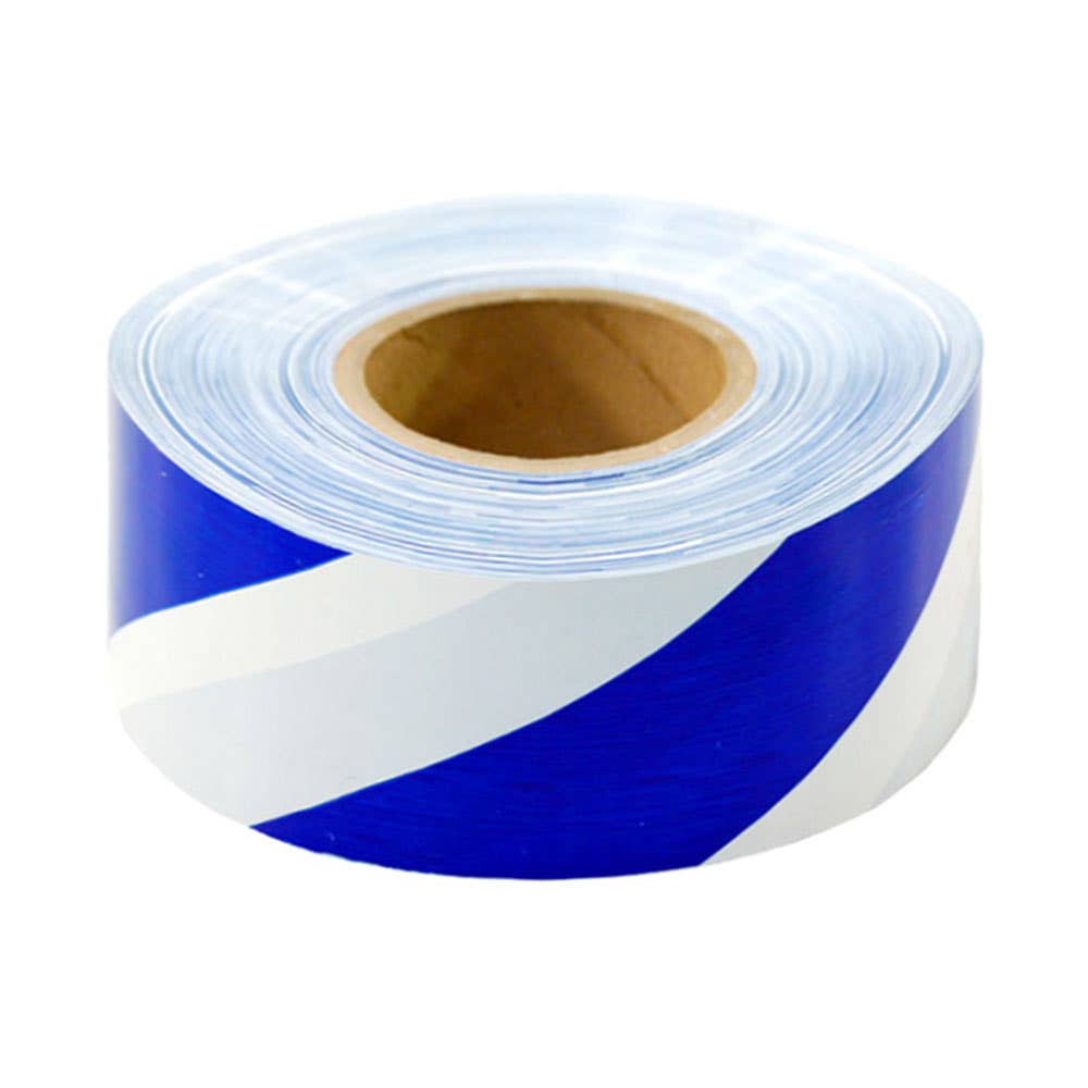 Tape Flagging White/Blue Stripe 25mm x 75m 90780105 FT25B/WSTRIPE