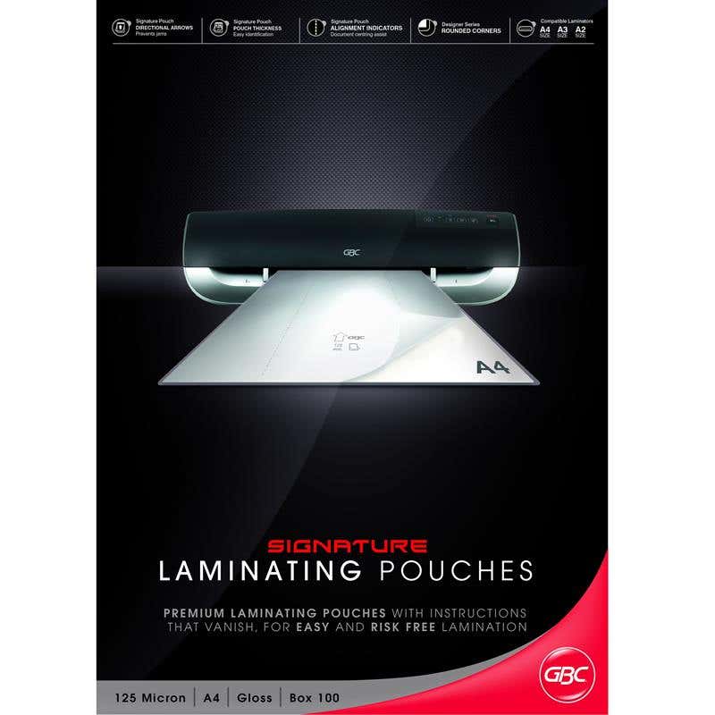A4 Laminating Pouch 125 Micron 100 Pack 90910559 BL125MA4