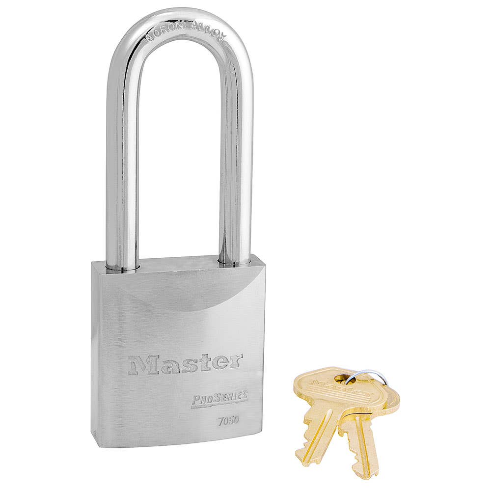 Padlock Solid Steel Maximum Security 44/61mm Keyed Alike 7040LJKA Master Lock 36000030 7040LJKA