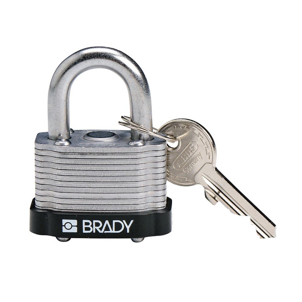 Padlock Lockout Steel 20mm KD Black 91018012 850823