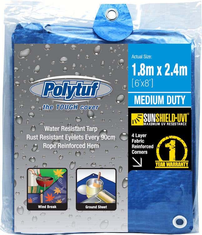 Tarpaulin UV Resistant Super Blue 6 x 8ft 91078002 B710
