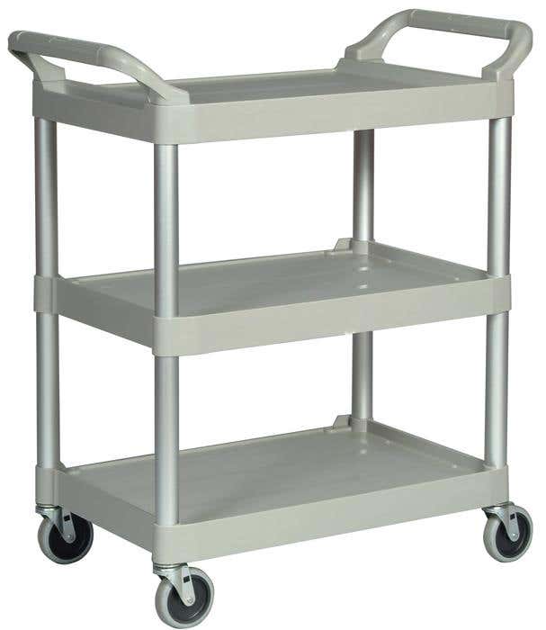 Cart Service 3 Shelf 90kg 854 x 473 x 959mm Platinum 91210067 FG342488PLAT