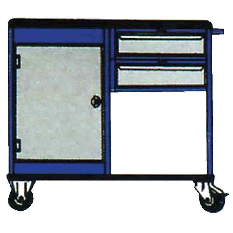 Workstation Mobile B-C-2DL 2 Draw 895 x 100 x 500mm Allwest 91708009 215007