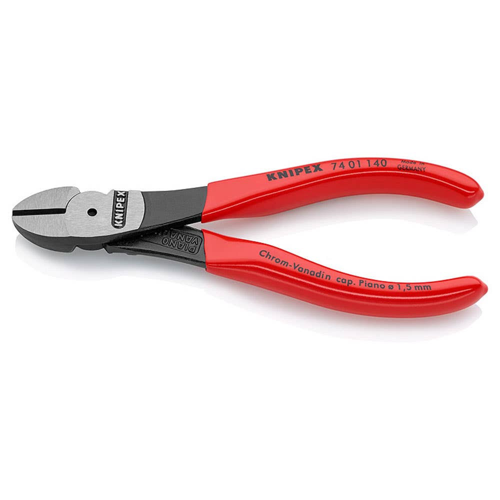 Pliers Diagonal Cutting 140mm High Leverage Plastic Knipex 91798067 7401140