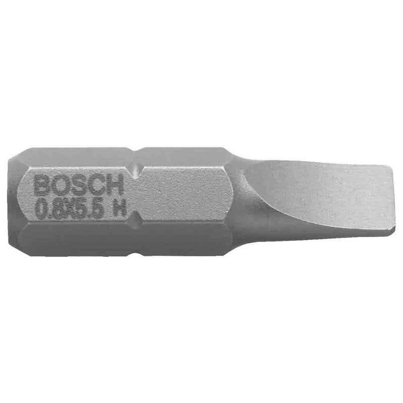 Bit Screwdriver Extra Hard 25mm 1/4'' Hex 0.6 x 4.5mm Pk 3 92270421 2.607.001.459