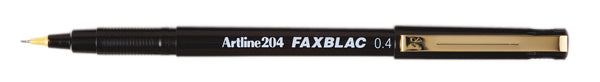 Artline 204 Faxblac Fineliner Pen 0.4mm Box 12 Black_925002001_120401