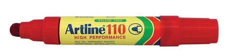 Artline 110 Permanent Marker Bullet Point 4mm Red_925018003_111002