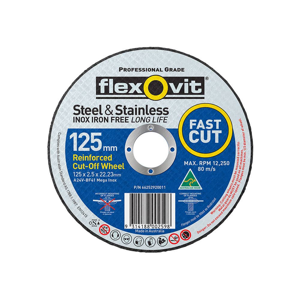 Disc Cut Off Metal Inox Premium 115 x 2.5 x 22mm Flexovit_92608026_6625841560_NLA