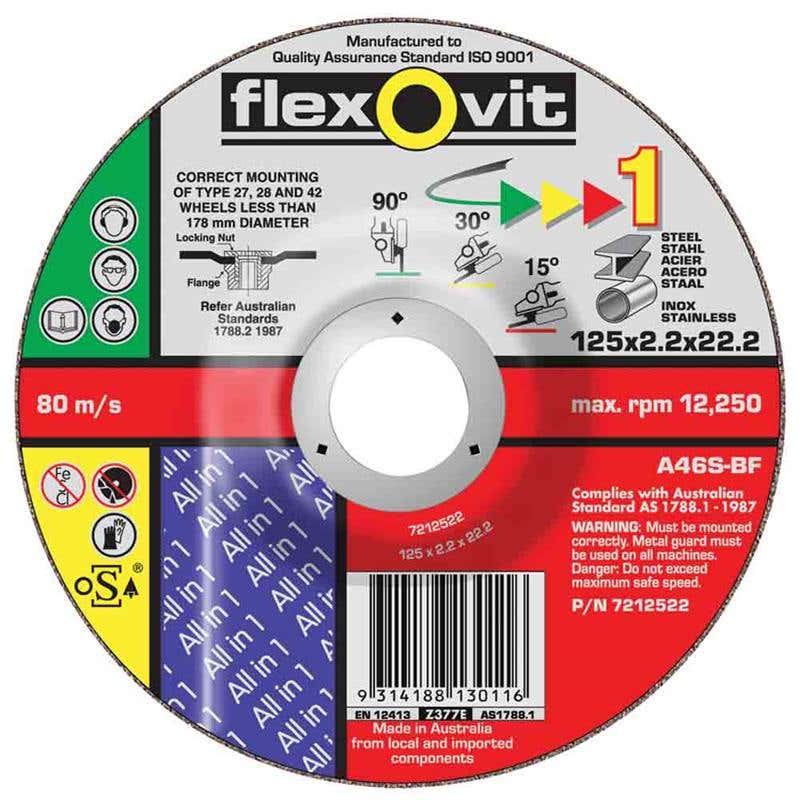 Dual Purpose 125mm Depressed Centre Cutting & Grinding Disc 92600105 66252841763