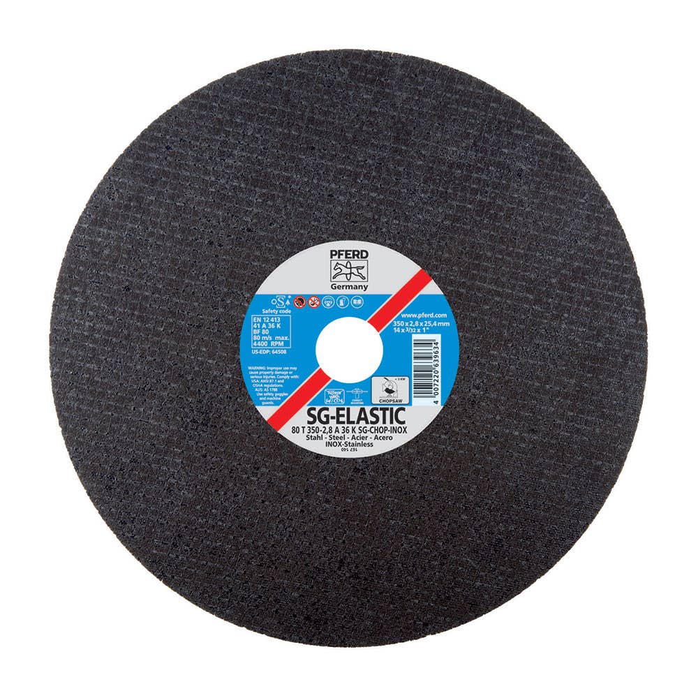 400mm Premium Stainless Steel Thick Flat Chop Saw Disc 941001 69620735