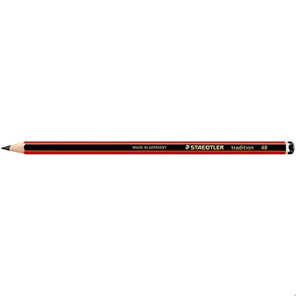Staedtler Pencils 110 Tradition Graphite Box 12 4B 9000136 110-4B