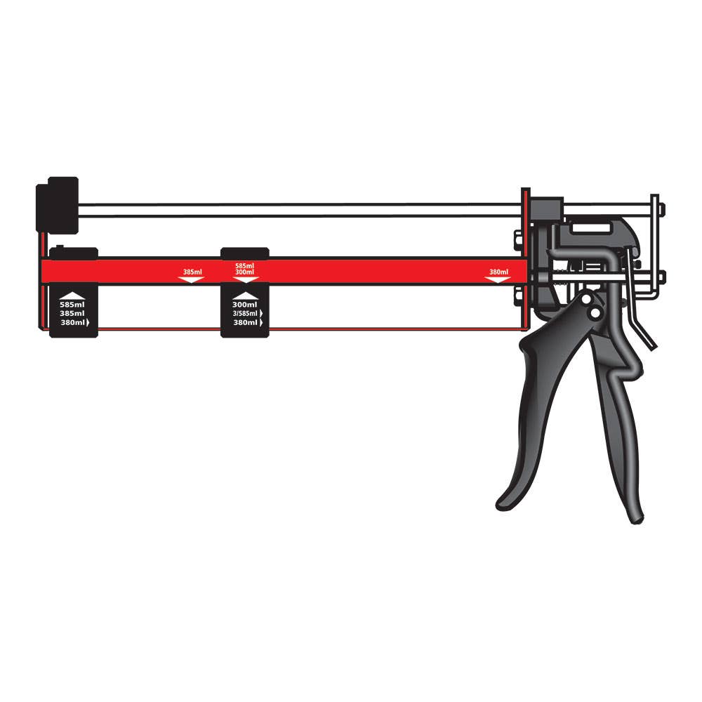 Gun Caulking For Adhesive Anchors 385/585ml Power Fast Plus 93160206 CGPRO-PWR