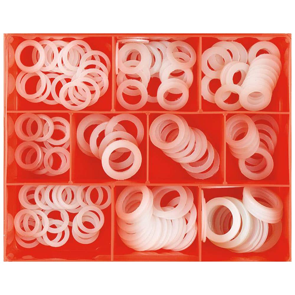 Grab Kit Washer Nylon 11 Sizes 12-25mm 1/2-13/16'' 160 Piece 93290007 CA1740