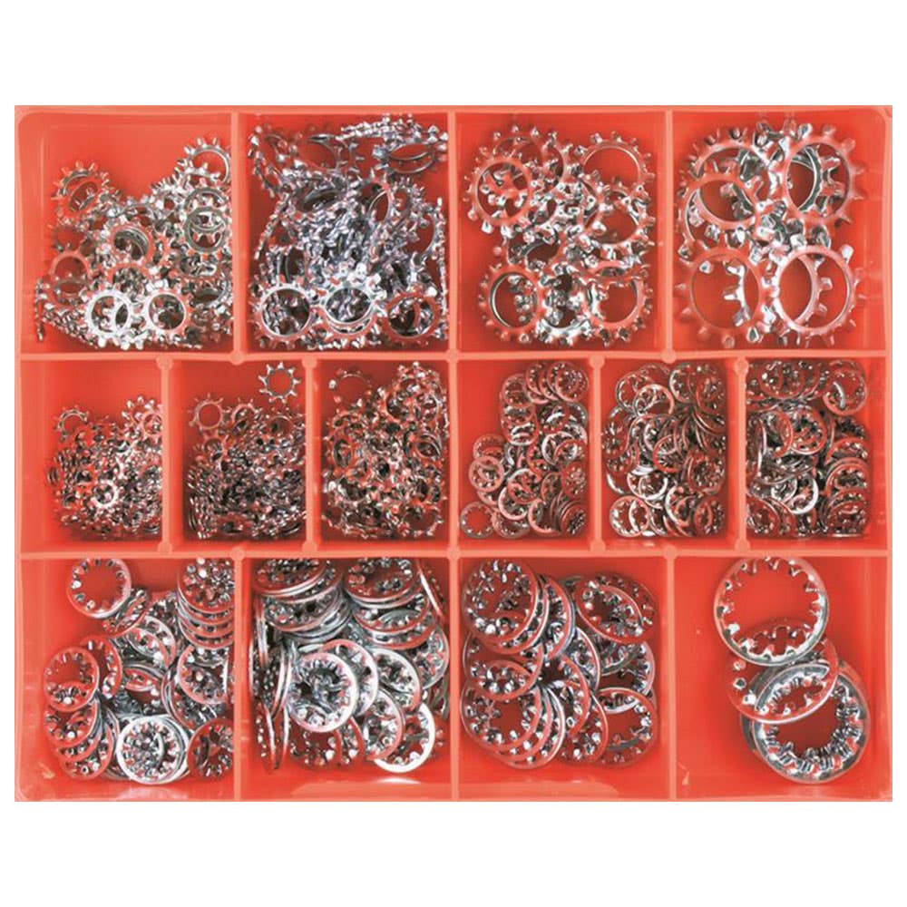 Grab Kit Washer Star Metric 14 Sizes 4-16mm 560 Piece 93290011 CA1780