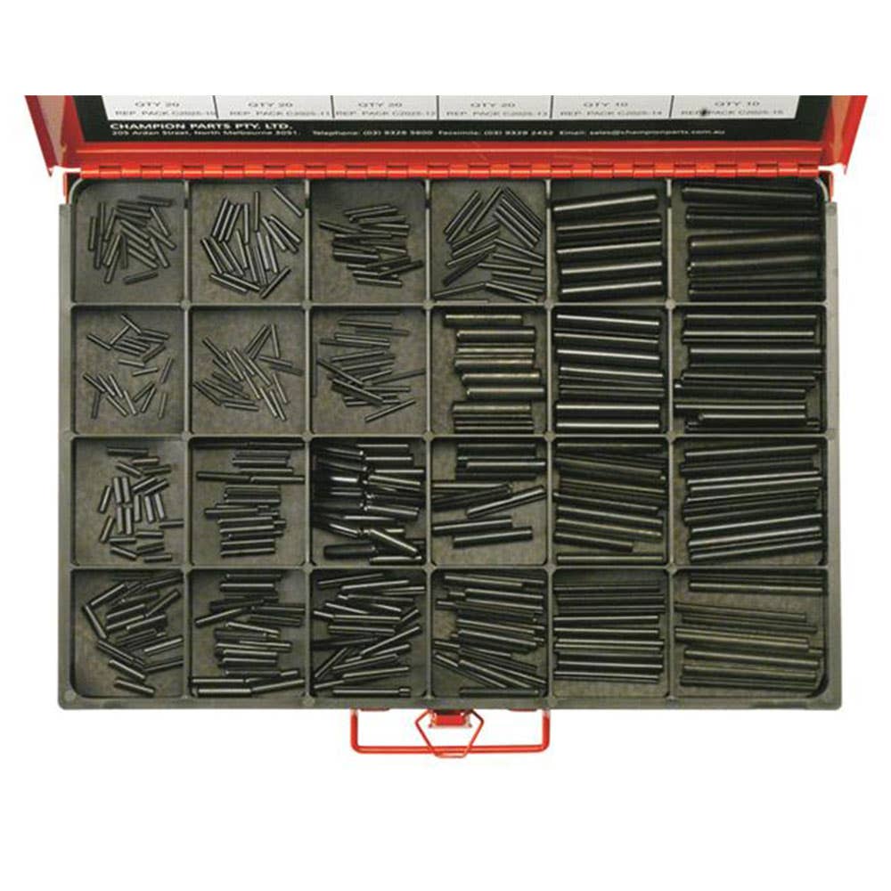 Grab Kit Pin Roll Spring Imperial 24 Sizes 3/32-3/8'' 364 Piece 93290015 CA2025