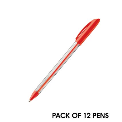 Ballpoint Pen Medium Point 1mm Red 12 Pk 16191024 NPL-16191024