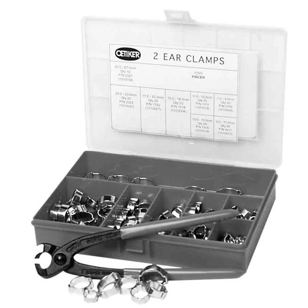 Hose Clamp & Pincer Kit Double Ear 150 Piece Oetiker 94140002 10100150