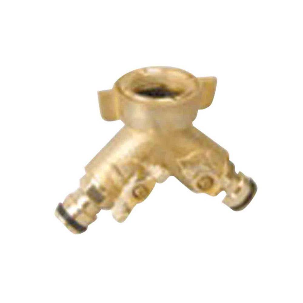 Coupling Hose 2 Way Brass Click On 12mm Neta 94333013 MH/TPBUNIC2P