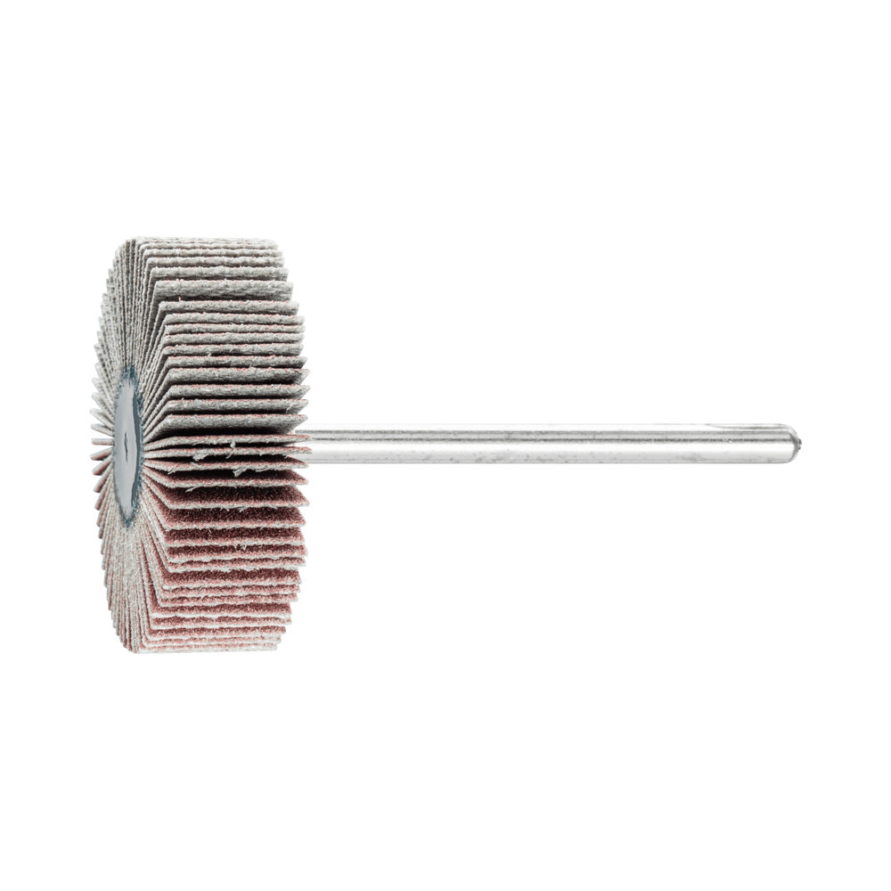 Alum oxide mounted flap wheel F 30x10 mm shank 3 mm A320 fine grind/finish_40108268_44402323
