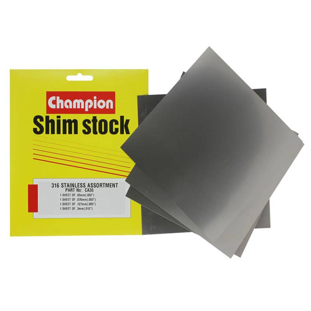 Grab Kit Shim Stainless Steel Stock 0.003''-0.027'' 150 x 150mm Sheets 94970042 CA36