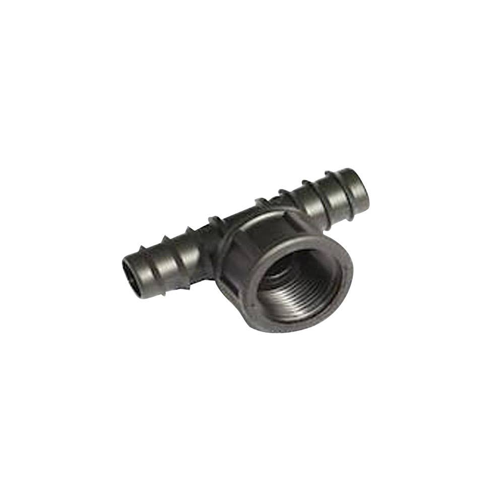 Tee Poly Barbed & Female 13mm x 1/2 BSPT 15mmNB 9504018 T12G12F