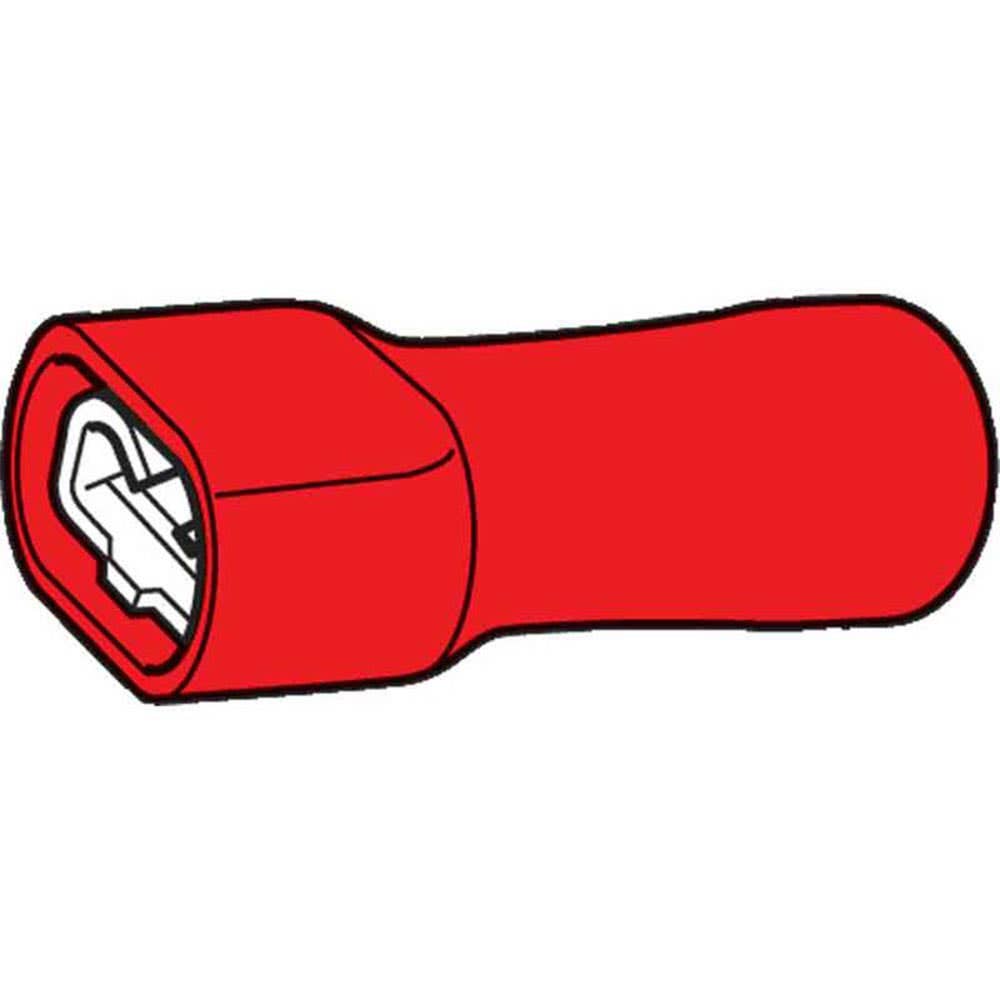 Connector Cable Double Crimp Insulated Female 6.3mm Red Hella Pk 10 95206323 8204