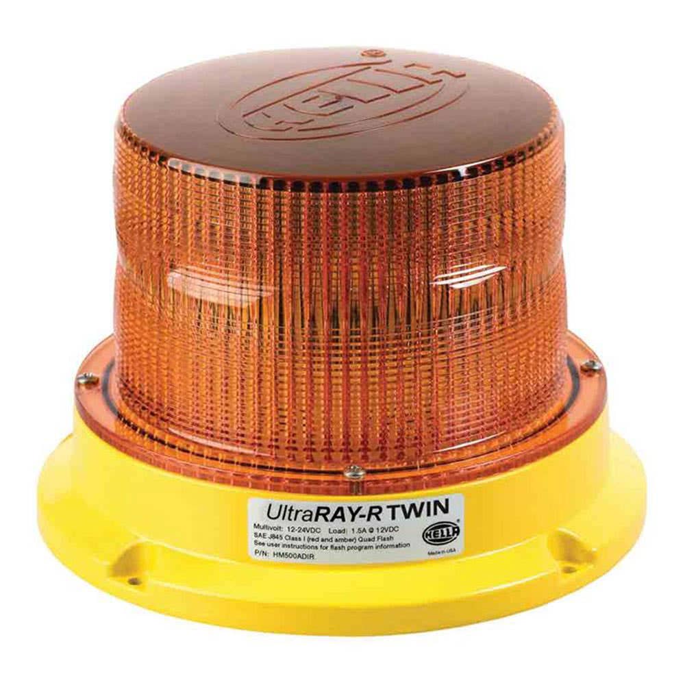 Beacon 12/30V Amber DC Led Rotating Ultraray R Series Hella 95200143 HM450ADIR