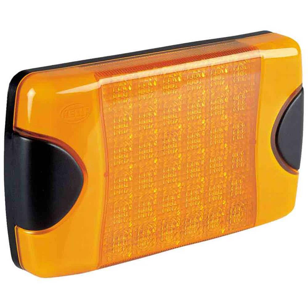 Lamp LED Signal Front End Outline Amber 8-28V 60 x 32 x 38mm Hella 95209531 2051