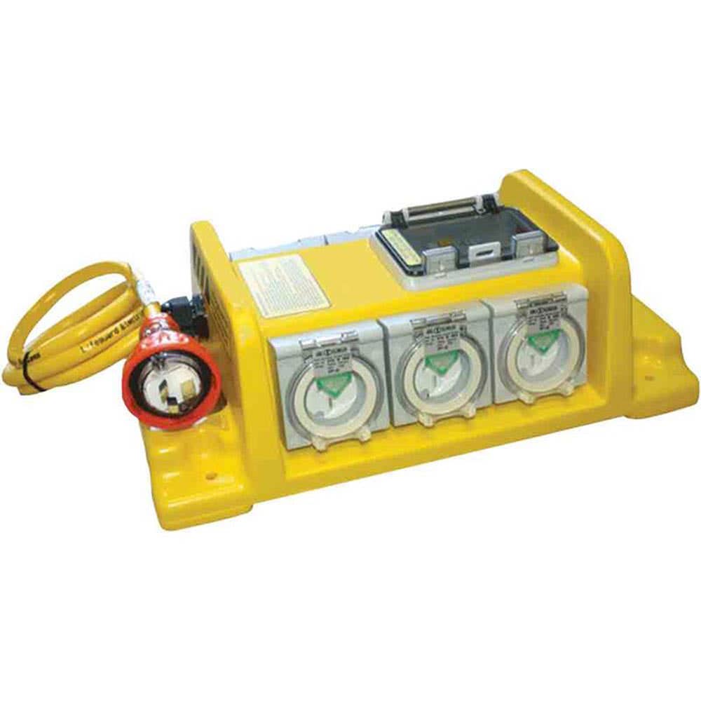 RCD Earth Leakage Unit 6 Way Outlet 10A Spinefex 95258189 LG6/10