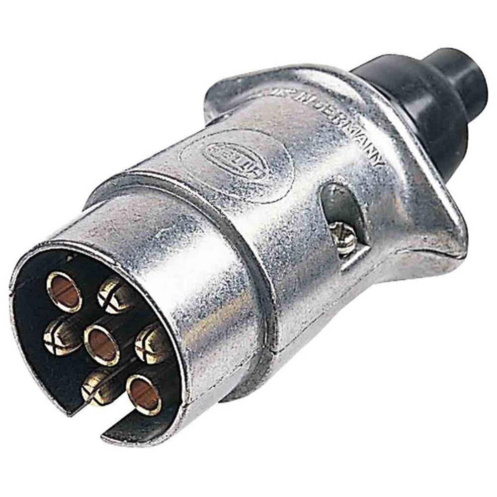 Connector Trailer 7 Pole Metal Housing Plug Hella 95280554 4911