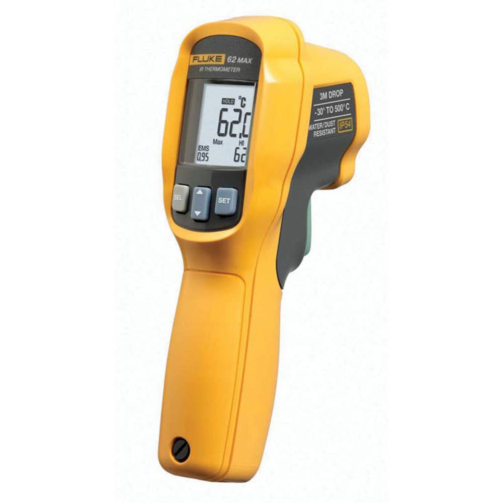 Thermometer 60 Series Infrared Pistol Grip -30 To 500 Deg C Fluke 95428045 FLU62MAX